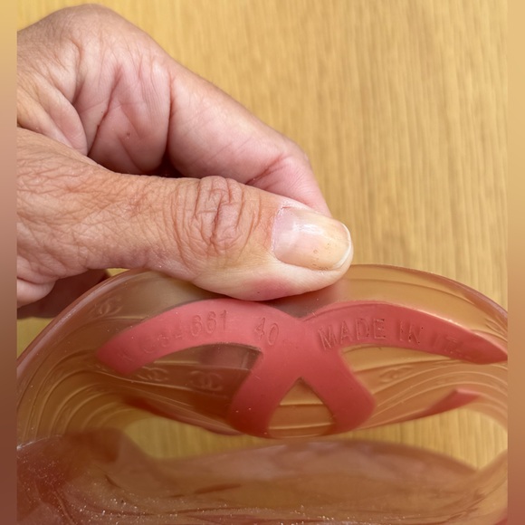 Chanel Jelly Slide Sandals – Pink / Rose – Size 40 - Picture 6 of 9